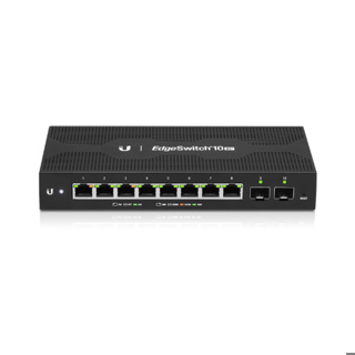 Ubiquiti Edgeswitch 10X - 8-Port Gigabit Router, 2 SFP Ports- 24v Passive PoE In and Out 