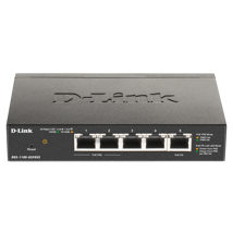D-Link 5-Port Gigabit PoE-Powered Smart Managed Switch with 2 PoE pass-through ports