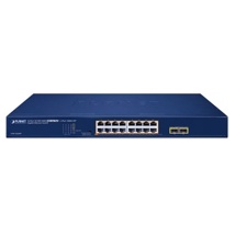 16-Port 10/100/1000Mbps 802.3at PoE + 2-Port SFP (240W)