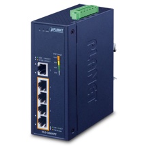 Industrial 4-Port 10/100/1000T 802.3at PoE + 1-Port 10/100/1000T Gigabit Ethernet Switch
