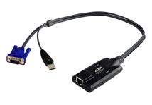 ATEN KVM CAT5 adapter - USB / VGA for KN KL and KM Series
