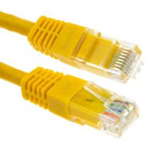 Patch Lead Cat6 Yellow 0.25m