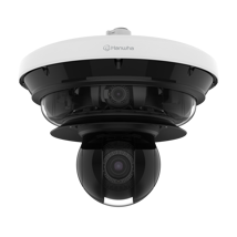 Hanwha Vision 5 Channel Multisensor Camera with 4 x 4K VF Lens, 1 x 2MP 40x PTZ, AI, IR, HPOE
