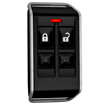 Radion Series, Wireless key fob transmitter, Deluxe black case, 4 button