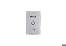 Exit Button, Non Illuminated, Stainless Steel Plate