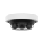 Hanwha Vision 4MP x 4, AI, IR mini multi-directional camera